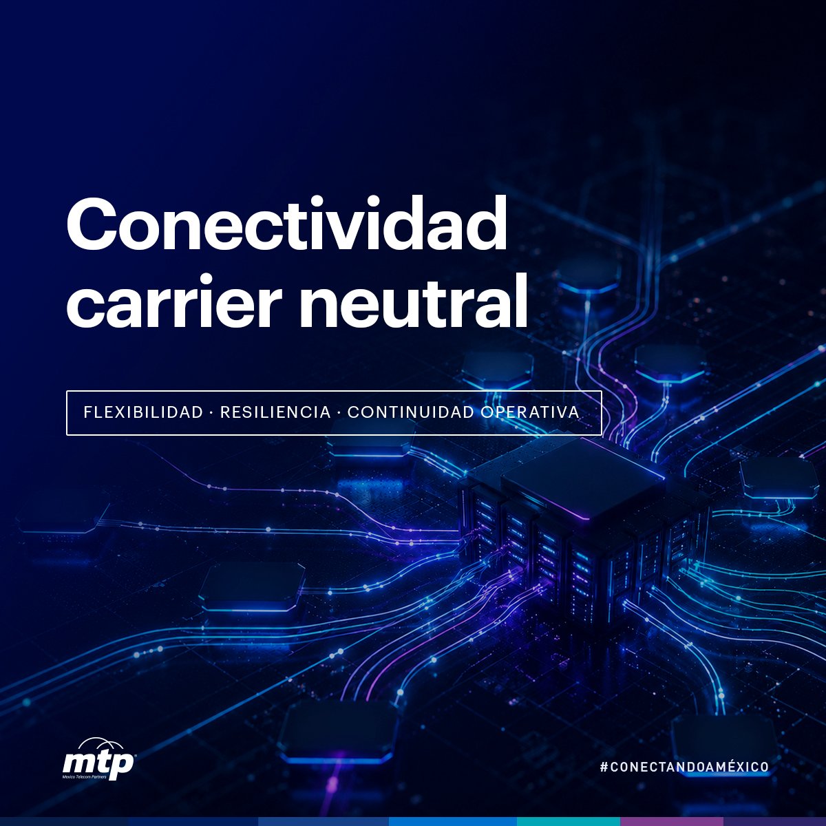 mtpsites's tweet photo. En MTP, nuestros Centros de Datos ofrecen conectividad carrier neutral, con acceso a múltiples opciones para responder a las necesidades de cada operación. Mayor flexibilidad para diseñar, ampliar y adaptar tu infraestructura.
Conoce las opciones disponibles en MTP https://t.co/zpXpZAiMOS