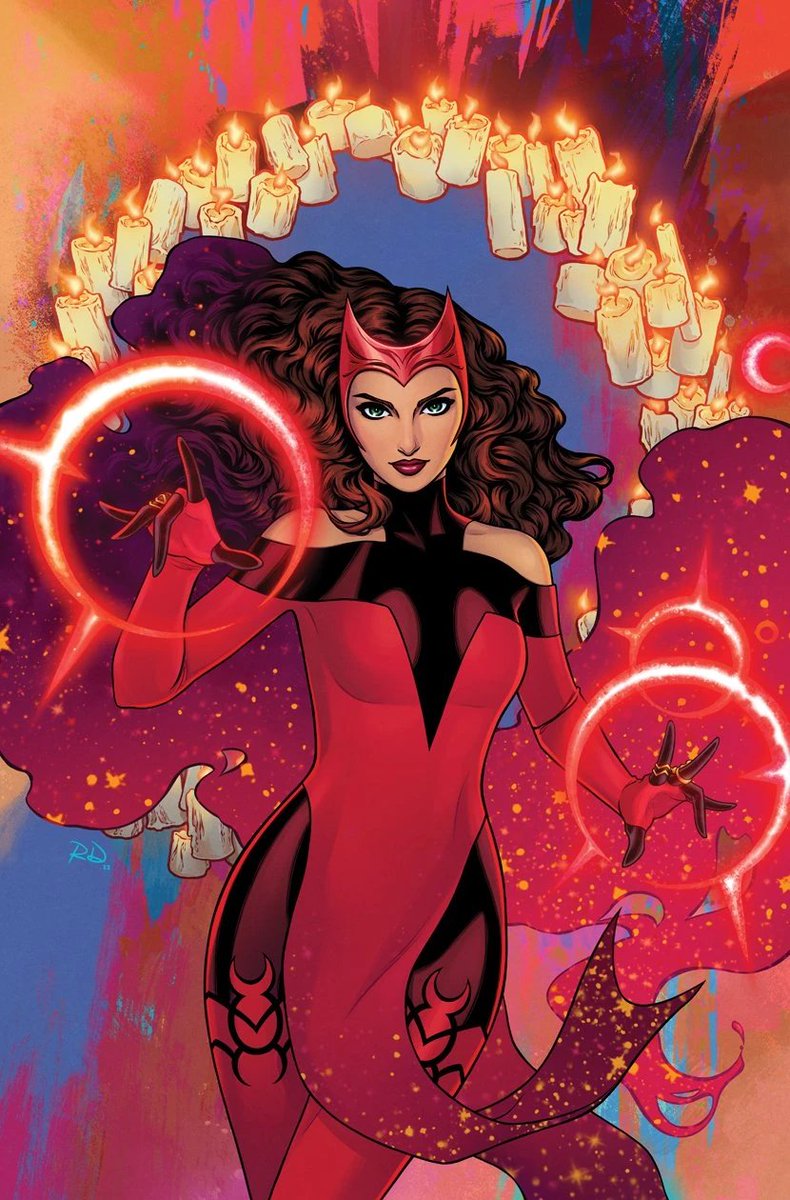 TMagolor's tweet photo. The Scarlet Witch and Sorcerer Supreme by Russell Dauterman https://t.co/bTTeAQas9K