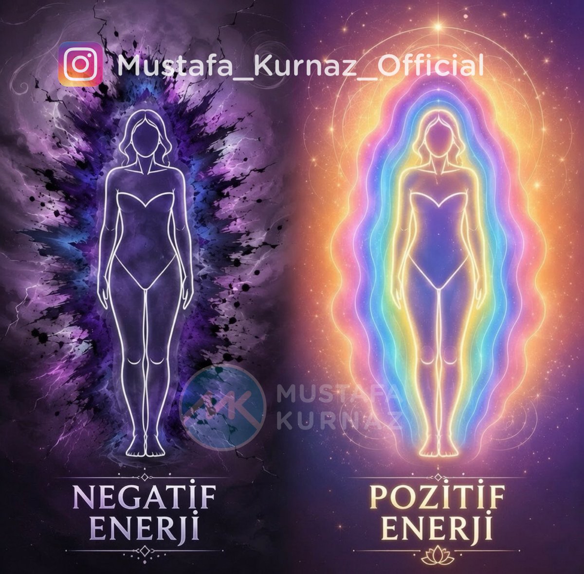 Mustafakurnaz's tweet photo. ÇOK KOLAY BİR ŞEKİLDE NEGATİF ENERJİ TEMİZLİĞİ. 

Normal bir iş gününden ya da kalabalık bir ortamdan eve geldiğimde üzerime tonlarca yük binmiş gibi hissediyordum. Sanki bütün enerjim çekilmiş, hem bedenim hem de zihnim tükenmiş oluyordu.
Sonra şunu fark ettim: Sorun sadece fiziksel yorgunluk değildi. Kendimi enerjisel olarak da fazlasıyla açık bırakıyordum.
Bunu anladıktan sonra sinir sistemimi korumak için küçük ama etkili alışkanlıklar edinmeye başladım. Dışarıdan bakınca fark edilmeyen bu rutinler, zamanla hayatımda büyük bir fark oluşturdu.

1. Zor günlerde gümüş takıyorum
Sabah uyandığımda kendimi duygusal olarak yorgun veya ağır hissediyorsam mutlaka gümüş bir takı takıyorum. Bana göre gümüş, üzerimde biriken ağır enerjiyi dengelemeye yardımcı oluyor.

2. Kalabalığa girmeden önce saçımı topluyorum
Kalabalık ya da stresli bir ortama girmeden önce ensemden küçük bir tutam saçı örüyor ya da topluyorum. Bu bana kendimi daha toplu hissettiriyor ve bulunduğum ortamın kaosunu üzerime çekmediğimi düşünüyorum.

3. Tartışma sırasında kollarımı ve bacaklarımı çaprazlıyorum
Biri beni olumsuz bir tartışmanın içine çekmeye çalıştığında ya da negatif tavırlar sergilediğinde, fark etmeden kollarımı ve bacaklarımı çaprazlıyorum. Bu şekilde kendi alanımı koruduğumu hissediyorum. Onların gerginliği onlarda kalıyor, ben ise sakin kalmaya çalışıyorum.

4. Tuz ve kahve banyosu yapıyorum
Kendimi çok ağır, bunalmış ya da enerjim düşmüş hissettiğim zamanlarda banyoma tuz ve kahve ekliyorum. Bu bana hem zihinsel hem de duygusal olarak rahatlamış hissi veriyor.

5. Uyumadan önce ellerimi ve ayaklarımı tuzlu suyla yıkıyorum
Benim için en etkili alışkanlıklardan biri bu. Yatağa girmeden önce ellerimi ve ayaklarımı tuzlu suyla yıkıyorum. Gün içinde üzerimde biriken bütün ağırlığı geride bırakıp daha huzurlu bir şekilde uyuduğumu hissediyorum.

Unutma, enerjini korumak tek seferlik bir şey değil. Günlük hayatta edindiğin küçük alışkanlıklarla bunu sürdürebilirsin. Çünkü sahip olduğun en değerli şeylerden biri enerjindir.