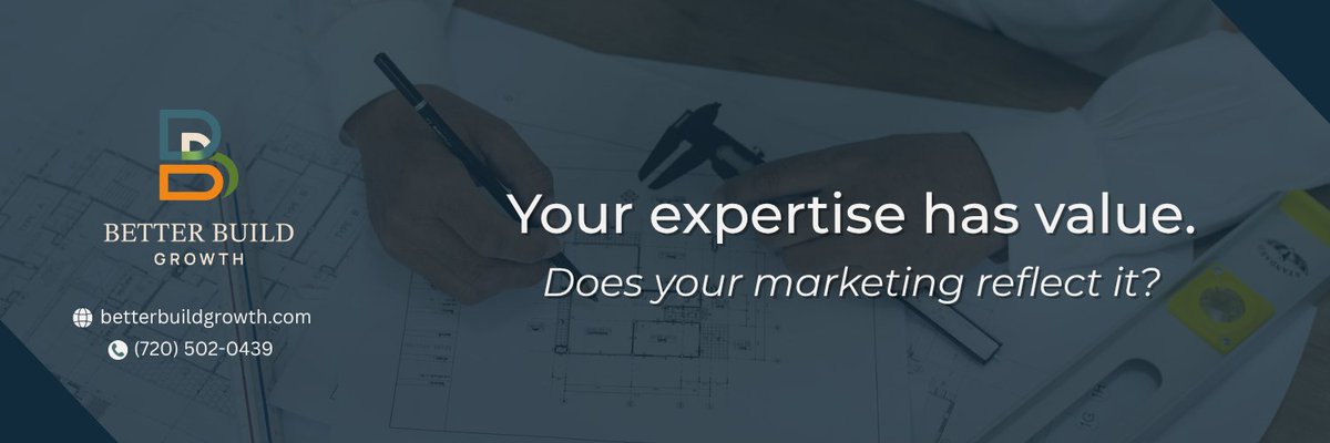 BetterBuildCO's tweet photo. Your expertise has value.

Does your marketing communicate it?

Every touchpoint shapes how prospective clients perceive your business. Make sure it reflects the quality of your work.

🌐 https://t.co/IwiLLCWG7I
📞 (720) 502-0439

#betterbuildgrowth #brandstrategy https://t.co/Q0IHREh5jg