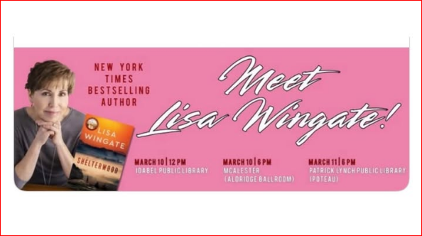 LisaWAuthor's tweet photo. So looking forward to this. Come join us in March! #pushmatahacounty #oklahoma #shelterwood #lisawingate https://t.co/IjdRowaO1z