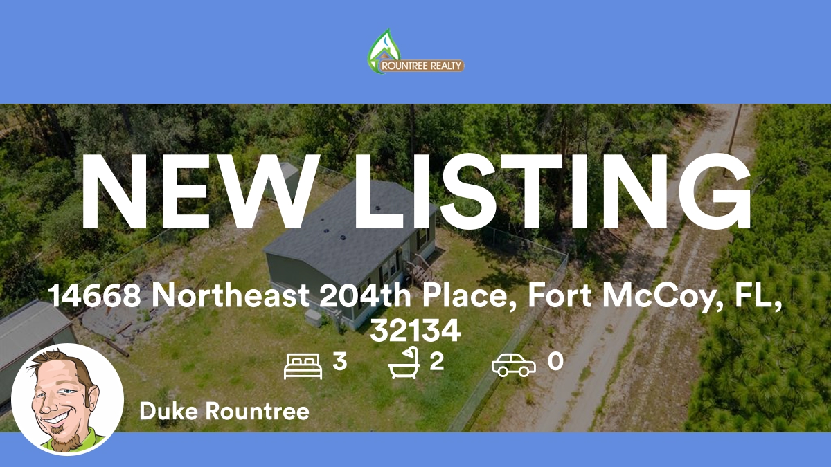 RountreeRealty's tweet photo. 🛌 3 🛀 2
📍 14668 Northeast 204th Place, Fort McCoy, FL, 32134

My latest listing on RateMyAgent.

https://t.co/lwbrSGouq6

...
#ratemyagent #realestate #ROUNTREE_REALTY_CORP https://t.co/DZKiS7BAKp