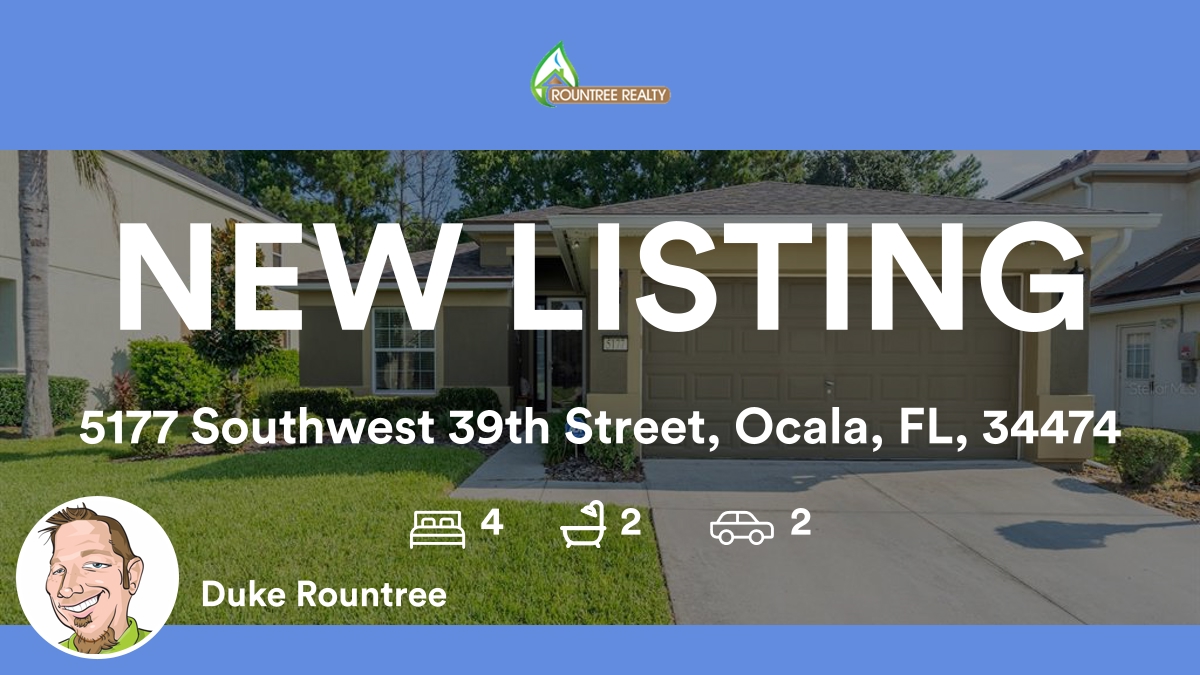 RountreeRealty's tweet photo. 🛌 4 🛀 2 🚘 2
📍 5177 Southwest 39th Street, Ocala, FL, 34474

My latest listing on RateMyAgent.

https://t.co/SOnlgqUlCK

...
#ratemyagent #realestate #ROUNTREE_REALTY_CORP https://t.co/3amZIJYhDR