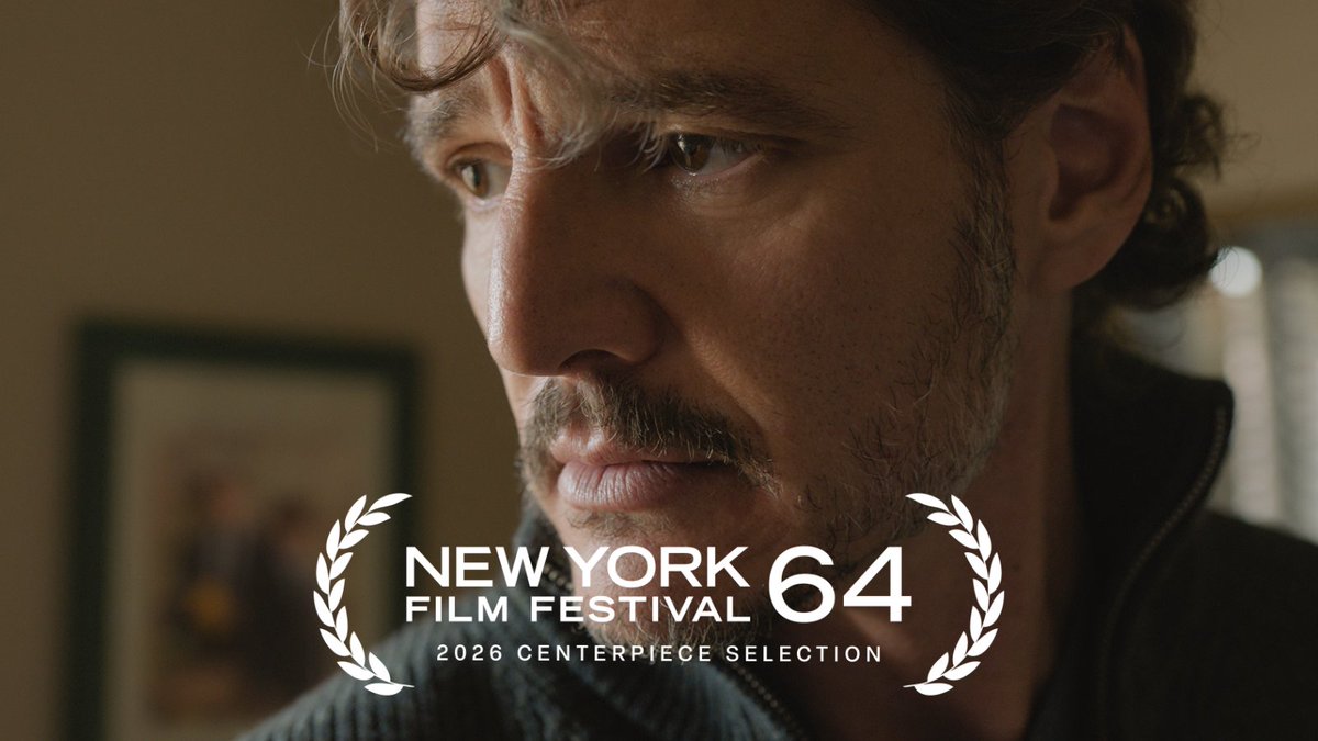 TheNYFF's tweet photo. We’re thrilled to announce that Tony Gilroy’s BEHEMOTH!, starring Pedro Pascal in the performance of his career so far, is the #NYFF64 Centerpiece selection, making its world premiere on October 2.  

#NYFF64 is presented in partnership with @ROLEX.

Learn more: https://t.co/4j7wMVkR4S