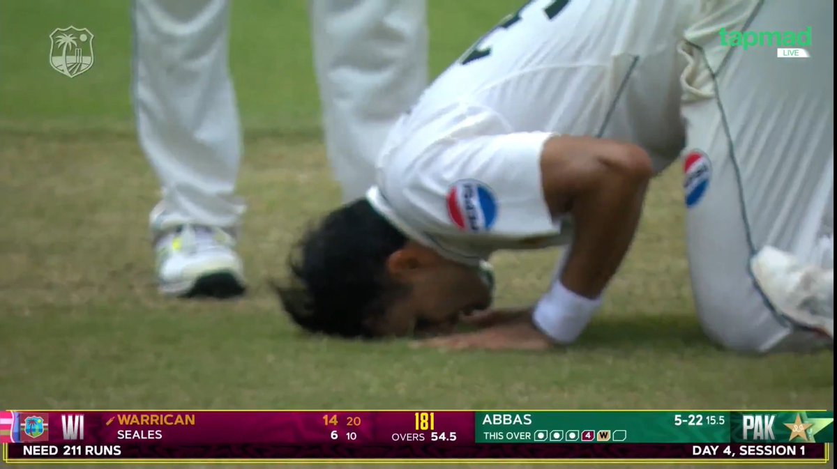 CallMeSheri1_'s tweet photo. 7TH FIVE WICKET HAUL FOR MUHAMMAD ABBAS IN TEST CRICKET.

- What a performance. 🇵🇰 https://t.co/0Y36jDnPCe