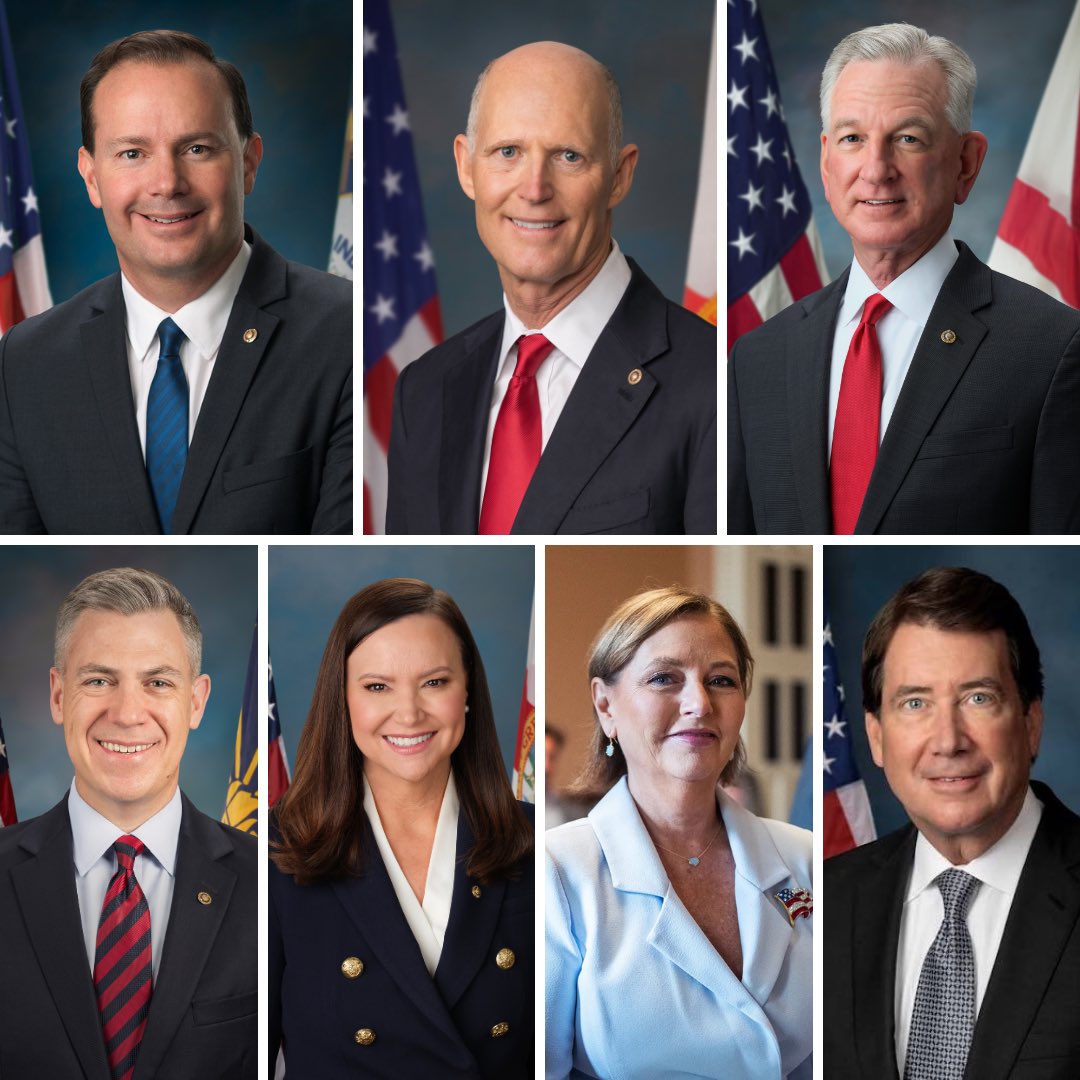 RepKeithSelf's tweet photo. Here are the seven senators calling for the Senate to remain in session until the SAVE America Act passes:

Senator Mike Lee
Senator Rick Scott
Senator Tommy Tuberville
Senator Jim Banks
Senator Ashley Moody
Senator Darline Graham
Senator Bill Hagerty

THANK YOU, PATRIOTS! 🇺🇸 https://t.co/qcUbp6xjTv