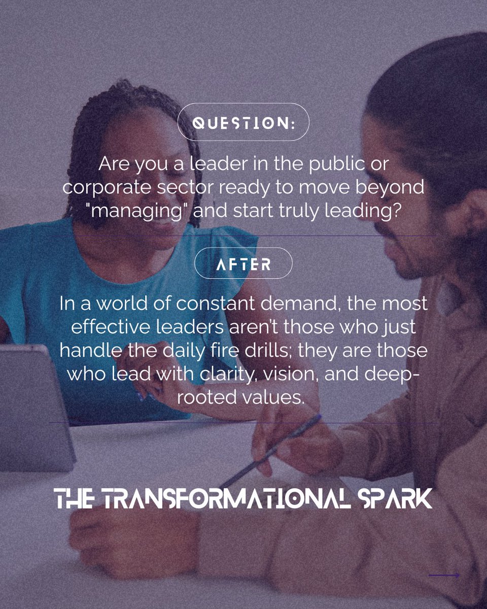 SimplyPryme's tweet photo. Ready to elevate your leadership? 🚀 Join our 7-Session Transformational Coaching Program for corporate &amp; government leaders. Align your vision, master your ecosystem, and build resilience. Contact Pryme Solutions today! 🌟 #Leadership #Coaching #Transformation https://t.co/uN3Vq5FEXD