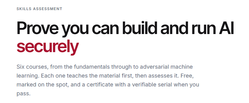 DarkControlAI's tweet photo. We've had over 50 people complete certifications on our opening day of DarkControl Certify!

We'd sure love it if you had a look and got yourself a certification, too!

Why not? It's free! https://t.co/HiD8E3mj03 https://t.co/IBG5COCA90