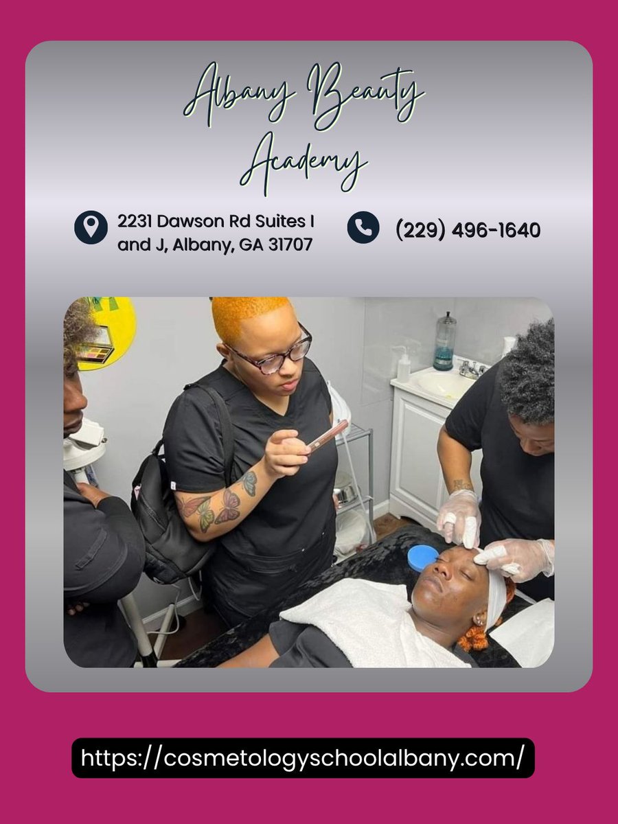 BeautyAlbany's tweet photo. A passion for beauty grows through our cosmetology school. We help students learn skills that build confidence. Reach out today and begin your path.
#CosmetologySchool #BeautyJourney
https://t.co/naOKqLbALC https://t.co/EaUDGpetNJ