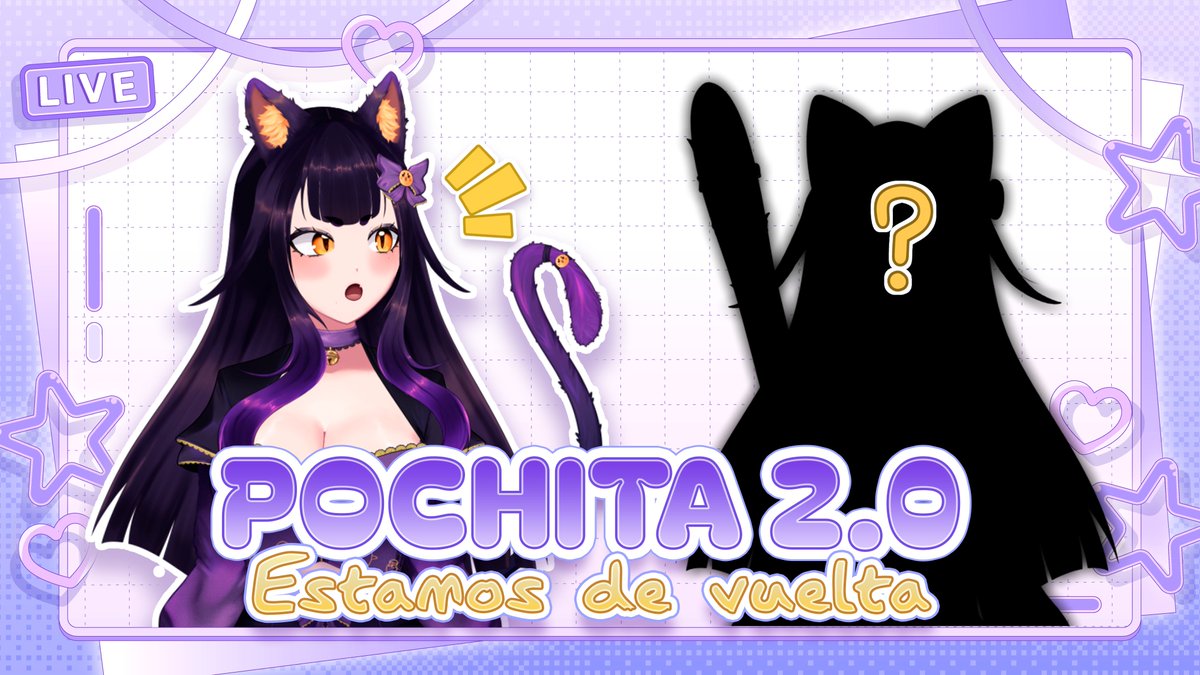 PochitaVTber's tweet photo. 🐣💜⋮ WE ARE SO BACK: Pochita 2.0 &amp; Charlita 🐾° 

¡YA EN DIRECTO! En la morada &amp; rojita, enlace en bio  ദ്ദി◝ ⩊ ◜.ᐟ https://t.co/HgFqdyTezN