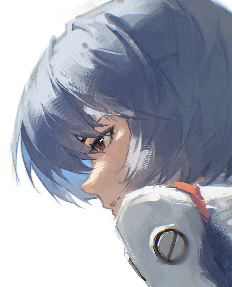 zephyriaaa_'s tweet photo. Rei Ayanami headshot closeup https://t.co/rNRlsxx3w7