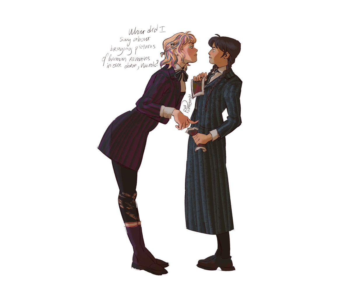von590081cpqb's tweet photo. #wenclair #enidsinclair #wednesdayaddams she doesn't want to be saved btw ✌️ https://t.co/SrGSX84zmw