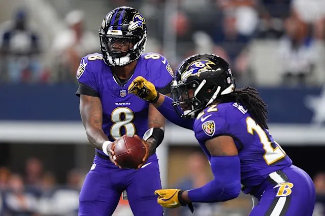 SleeperRavenss's tweet photo. The #Ravens come in at No. 3 in the latest NFL power rankings by @FOXSports. 

“If Lamar Jackson and Derrick Henry are healthy, this team has a great shot at reaching Super Bowl LXI.” https://t.co/zdwqTwRPW2