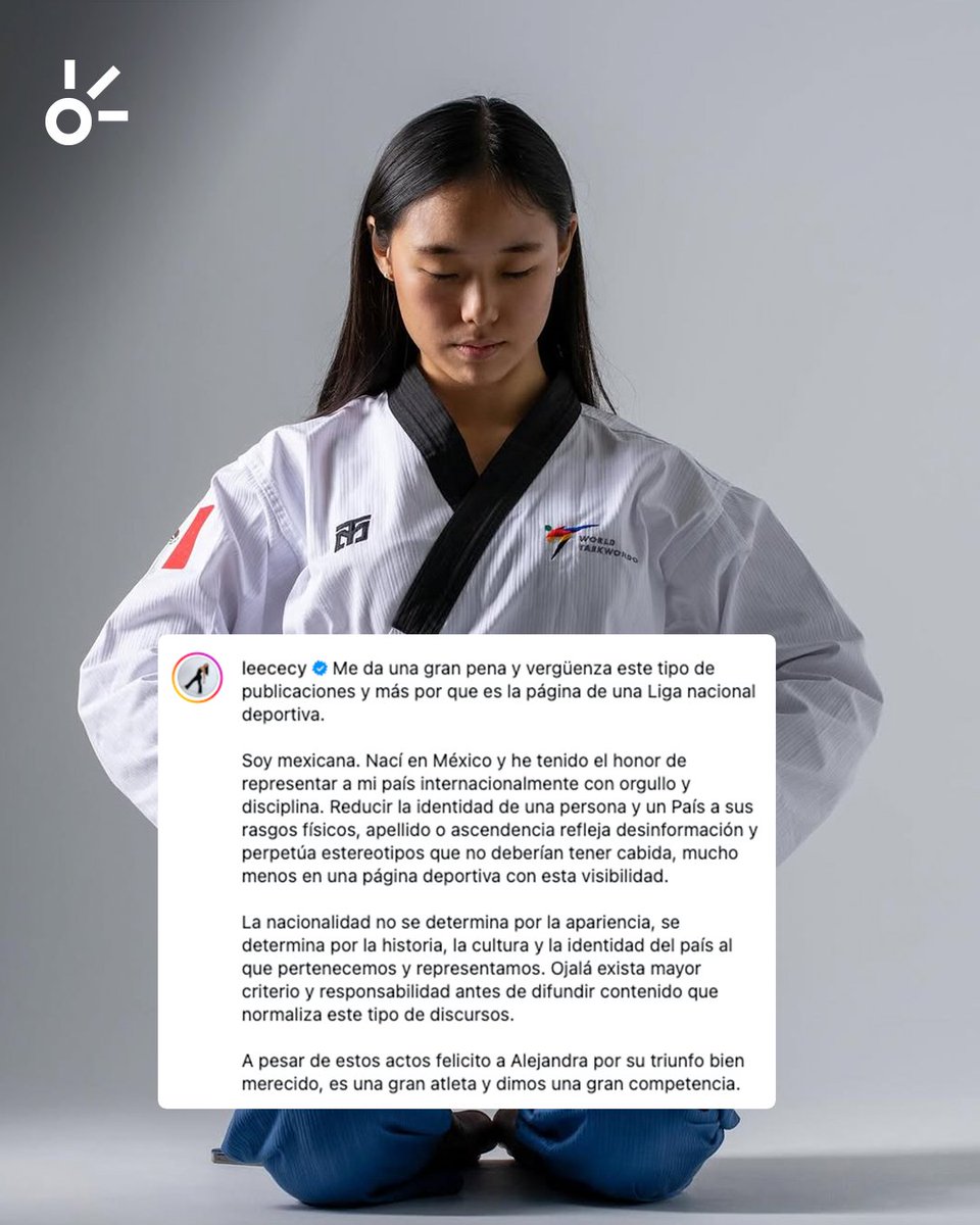 ClaroSports's tweet photo. Cecilia respondió con firmeza: nació en México y representa al país con orgullo, disciplina y honor. https://t.co/IwR3DEWGj3