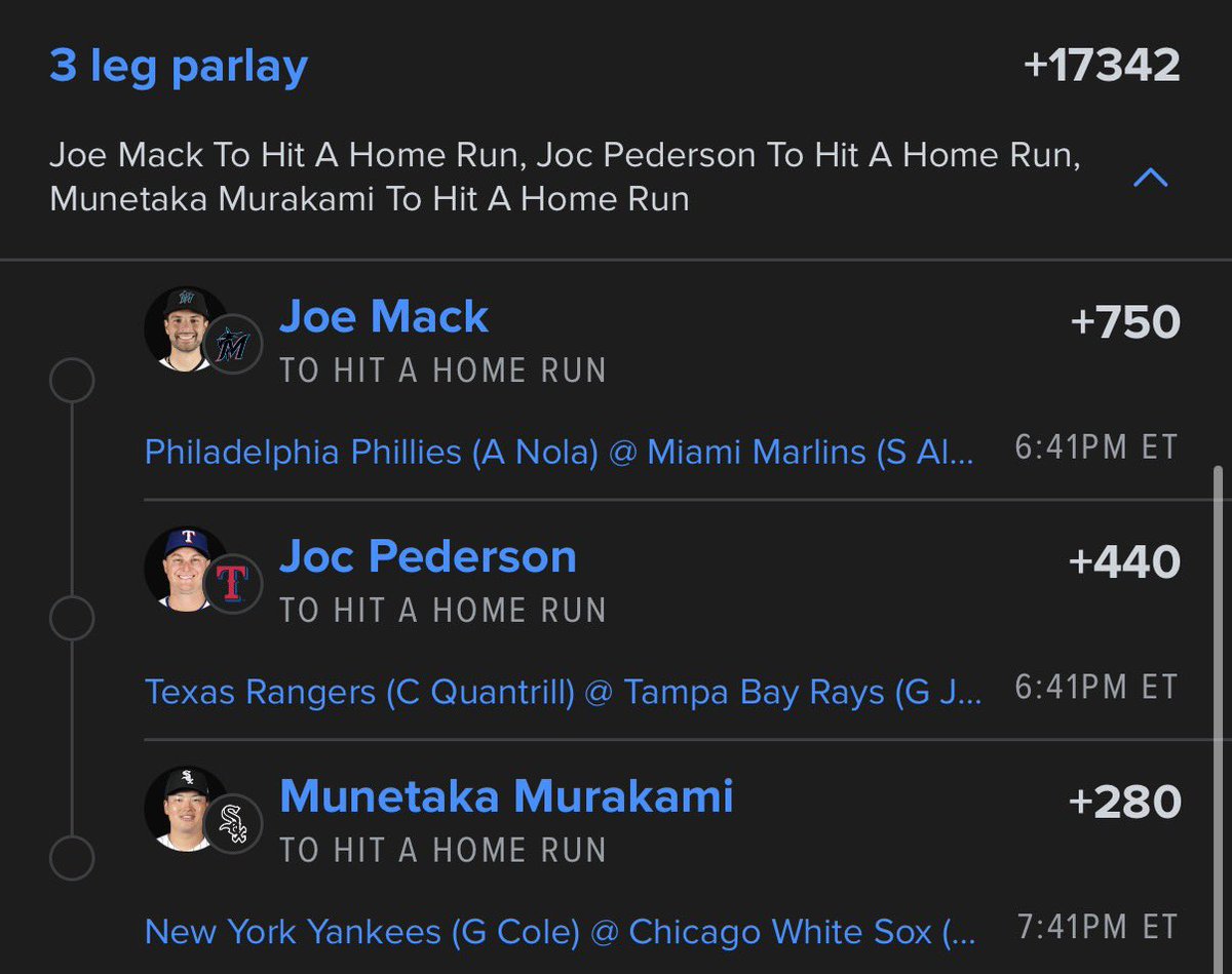 rudebets's tweet photo. 😈MLB HOME RUNS😈

Twitch community lay goes crazy today 

Lock it in https://t.co/Sl2fZbi0A8