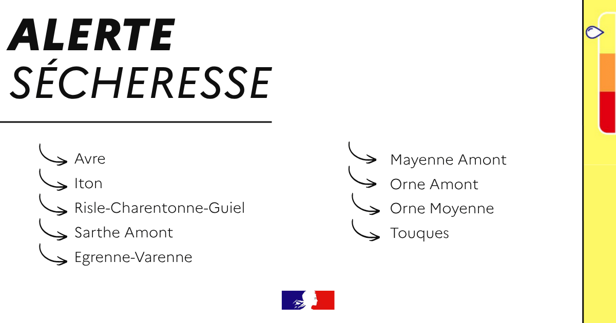 Image de Préfet de l'Orne - #Sécheresse | Renforcement des mesures de restriction des usages de l'eau dans l'Orne 💧

👉 À la su