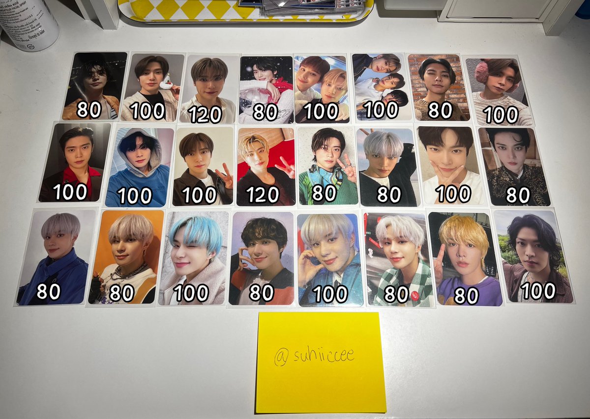 suhiiccee's tweet photo. ★wts/พร้อมส่ง

ราคาในภาพเลยค่ะ *☻
80-120฿ รวมส่ง ไม่บวกเพิ่ม

❗️❗️ซื้อ2ใบ ลด5฿

• พต/ส่องไฟได้ค่ะ
• สนใจเดม
#ตลาดนัดnct127 #ตลาดนัดnct https://t.co/ju5Fs3VcBH