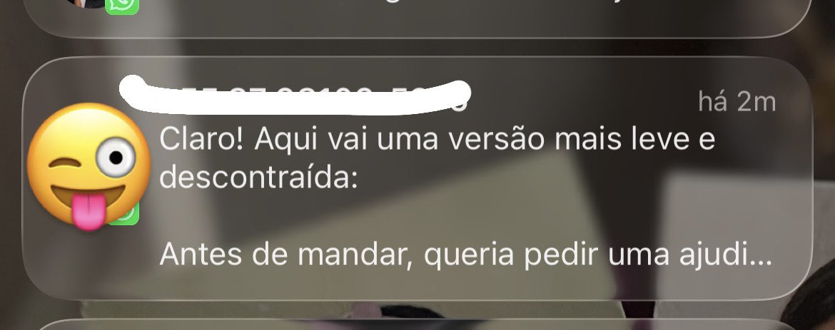 T_nnathalia's tweet photo. A mensagem que recebo. Não visualizei para dar tempo da pessoa editar. https://t.co/ZLfDEAekEx