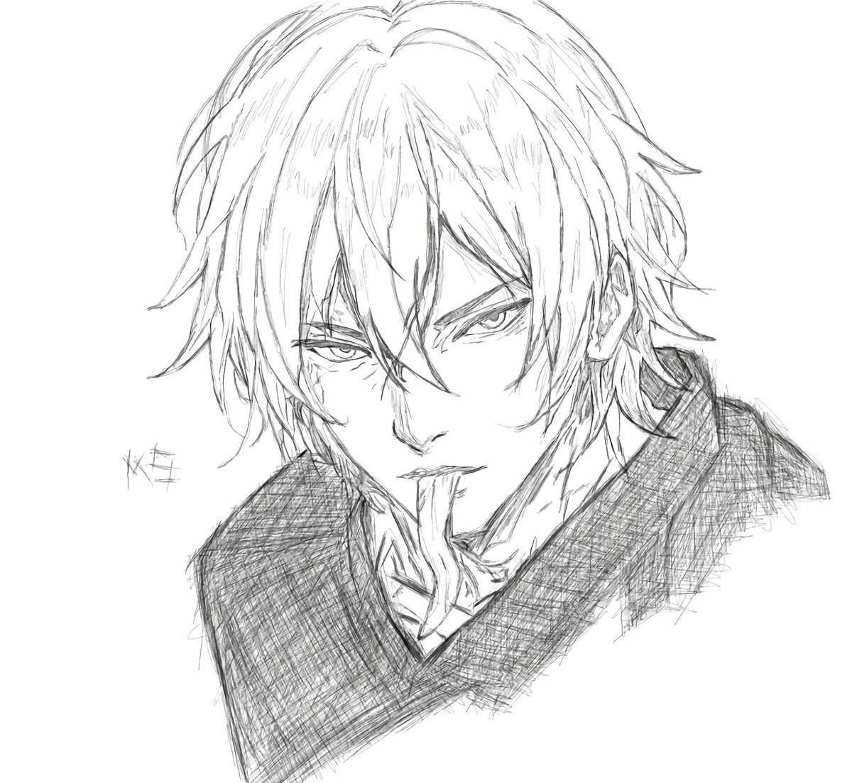 py9bn's tweet photo. هل صدف ام لا لكن اغلب رسماتي ل@mitsuki_886 دايم اكون راضي عن نتيجتها 💙 https://t.co/dWWA1gIXP6