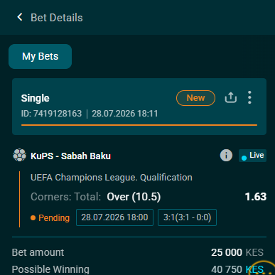 KingVictorTips's tweet photo. 🔥 UEFA Champions League. Qualification

🎟 #6250

🇫🇮 KuPS - Sabah Baku 🇦🇿

💎 Best Pick:
✅ Corners: Total Over (10.5)

🎁 Promo: VICTOR
🔗 https://t.co/rhr1fRWQoI

Who are you backing? 👇⚽

#CAPTAINSBET #BettingTips #FootballPredictions #SportsBetting #AccaTips #VIPTips #Kenya #Ghana #ZimbabweFootball