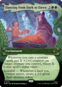 MTGGoldfish's tweet photo. Nothing new here, but a bit more to the usual landfall token making enchantment for a mythic. More previews at https://t.co/eP4mp7ETyg

Source: https://t.co/Vy78vvxCxM https://t.co/f1zAFarEI9