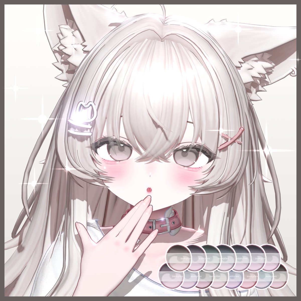 cherry2_2_vrc's tweet photo. 【Update Notice / 輝夜】
アイラッシュ v2 にアップデートしました！✨
ALLセットには、おまけで簡単なアイテクスチャも同封されています🫶

Update記念 RPキャンペーン
このポストのRP+ フォローをしてくださった方の中から、抽選で2名様に本メイクテクスチャをプレゼントいたします！

#Kaguya3D #cherry2u
