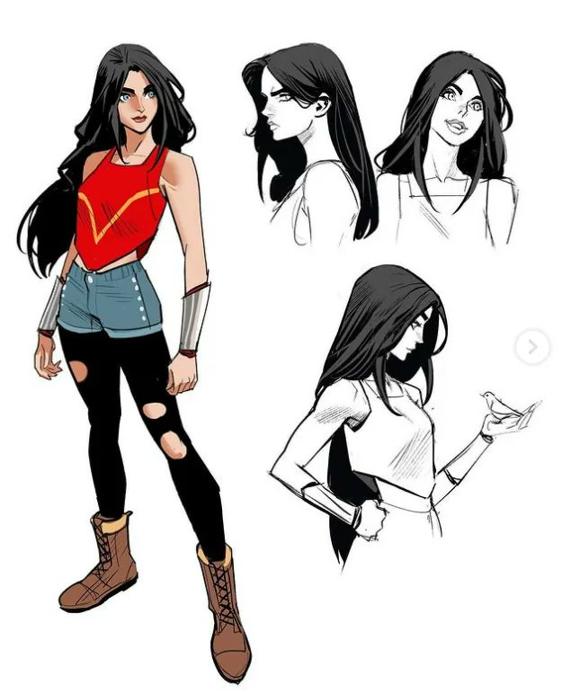 PopverseSays's tweet photo. Young Wonder Woman by Dan Mora https://t.co/GiO3Oy2Shi