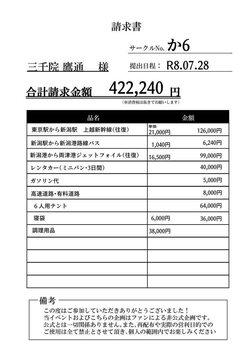 eienEtoile's tweet photo. #チュウ房オンリー_領収書
三千院……頼んだ……📢◼️

（遅刻で申し訳ありません、まだ受理いただけるのであればよろしくお願いします💦） https://t.co/IsiH5Mla9Q