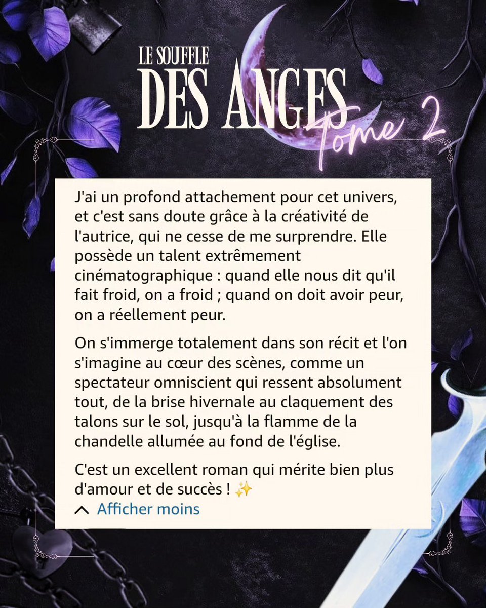 LucilleRybacki's tweet photo. Merci infiniment pour ce magnifique retour 🖤✨️ #book #kindleunlimited #urbanfantasy https://t.co/vQ1SQuUPoQ