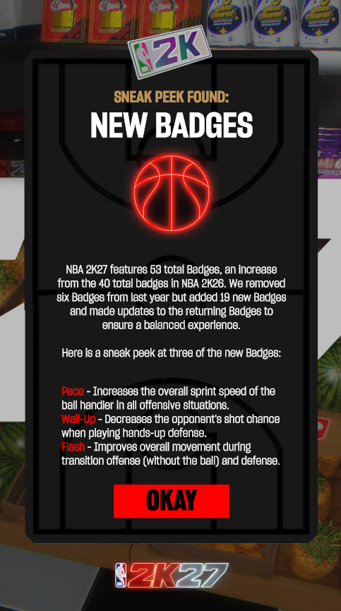 IIockk's tweet photo. HERE ARE ALL THE INFO CARDS FROM TODAY'S #NBA2K27 LIVESTREAM!

1/3 https://t.co/qxiGlcyM43