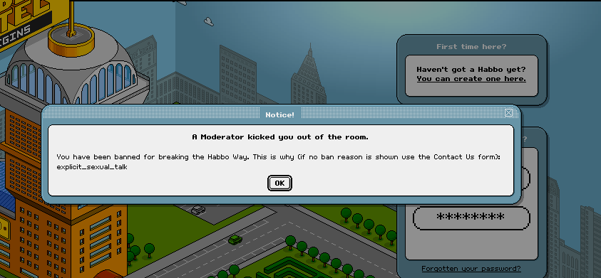 PiperxLove1's tweet photo. #Freepiper please T_T I got banned @HabboOrigins I am so mild compared to so many players. I dont understand what I could have said to resulted in a ban. I submitted a ticket but Im so frustrated! #habbohotelorigins https://t.co/VojaWrEETm