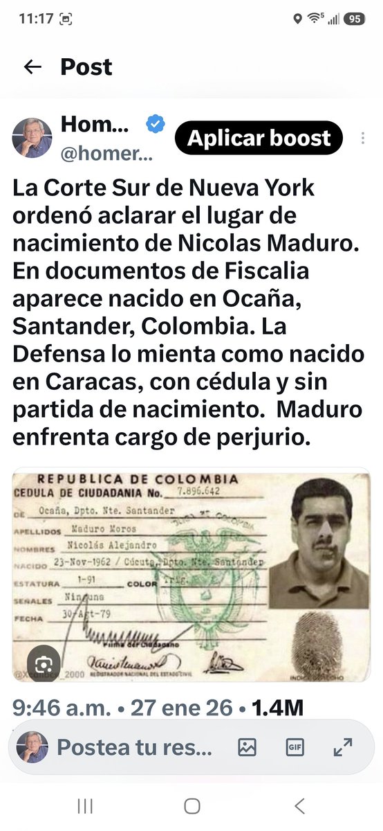 homeroboscan's tweet photo. Maduro en nuevos problemas. https://t.co/aHTh9woYEO