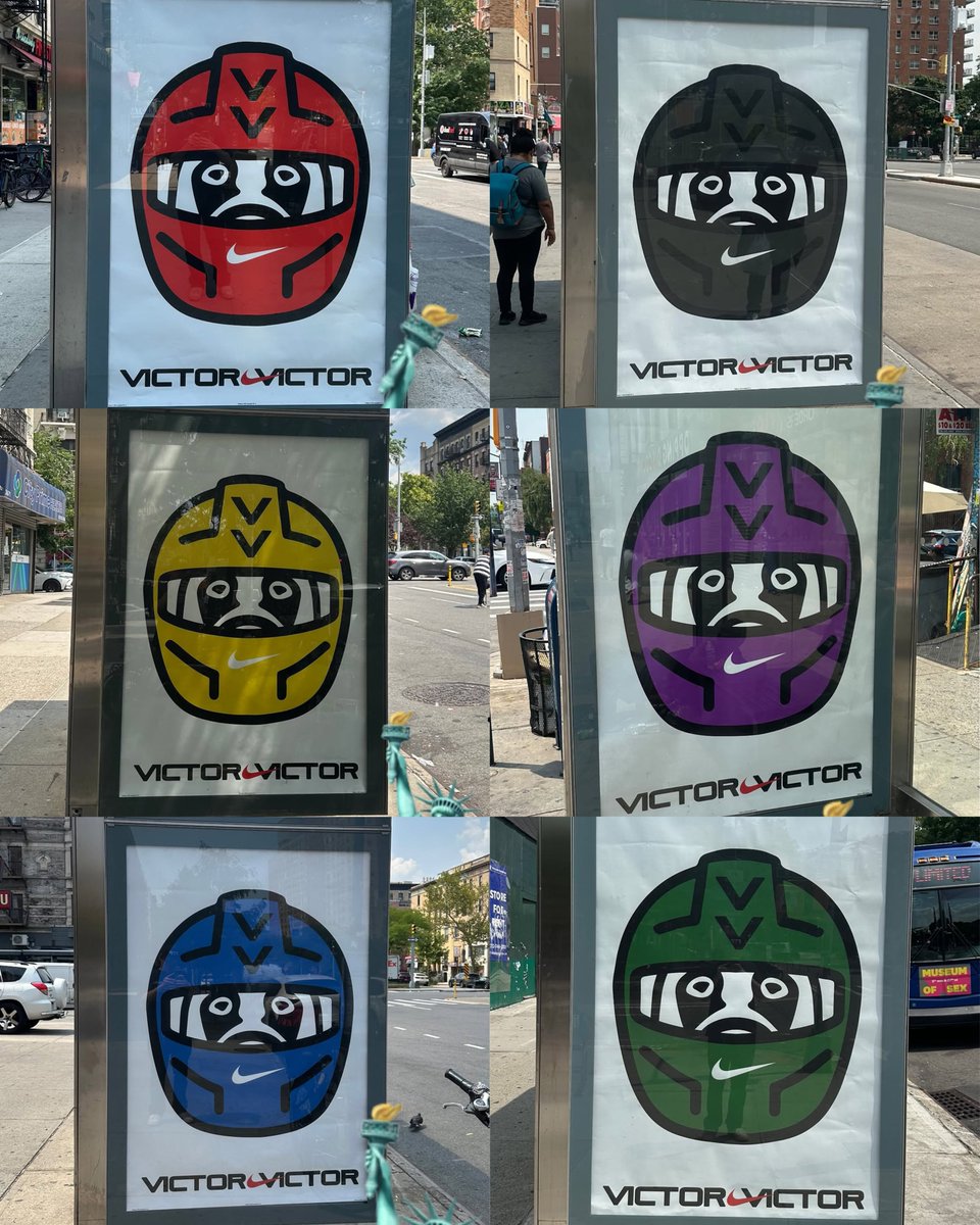 ModernNotoriety's tweet photo. Ads for the Victor Victor x Nike Air Force 1 have popped up across NYC

• 2001 shape
• Six colorways
• Coming soon https://t.co/J18JBGOhyy