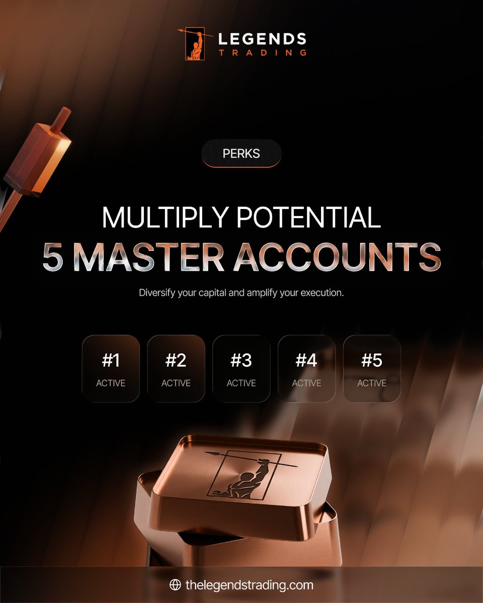 legendsprop's tweet photo. One account means one bad week can set you back.

Five Master Accounts gives you room: run different plays, and keep one drawdown from taking the whole thing down. https://t.co/5JhpCwpTLc