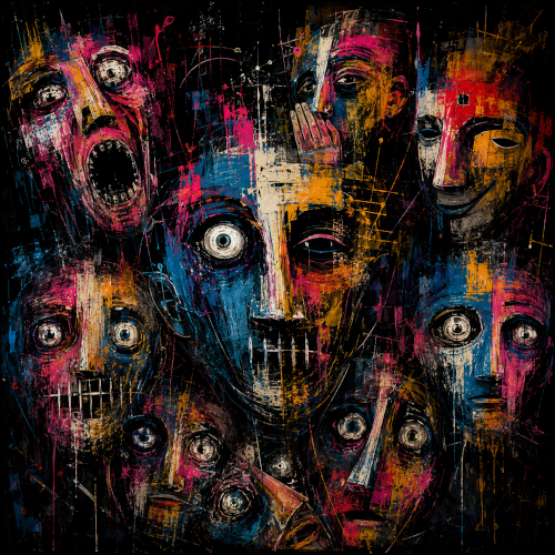 jaspyart's tweet photo. Delighted to announce my new NFT collection, Workplace Psycho: Fractured Minds. Inspired by those magical offices where gossip counts as communication, shouting is leadership, and reality is always under review. https://t.co/8v01g9Ad5d