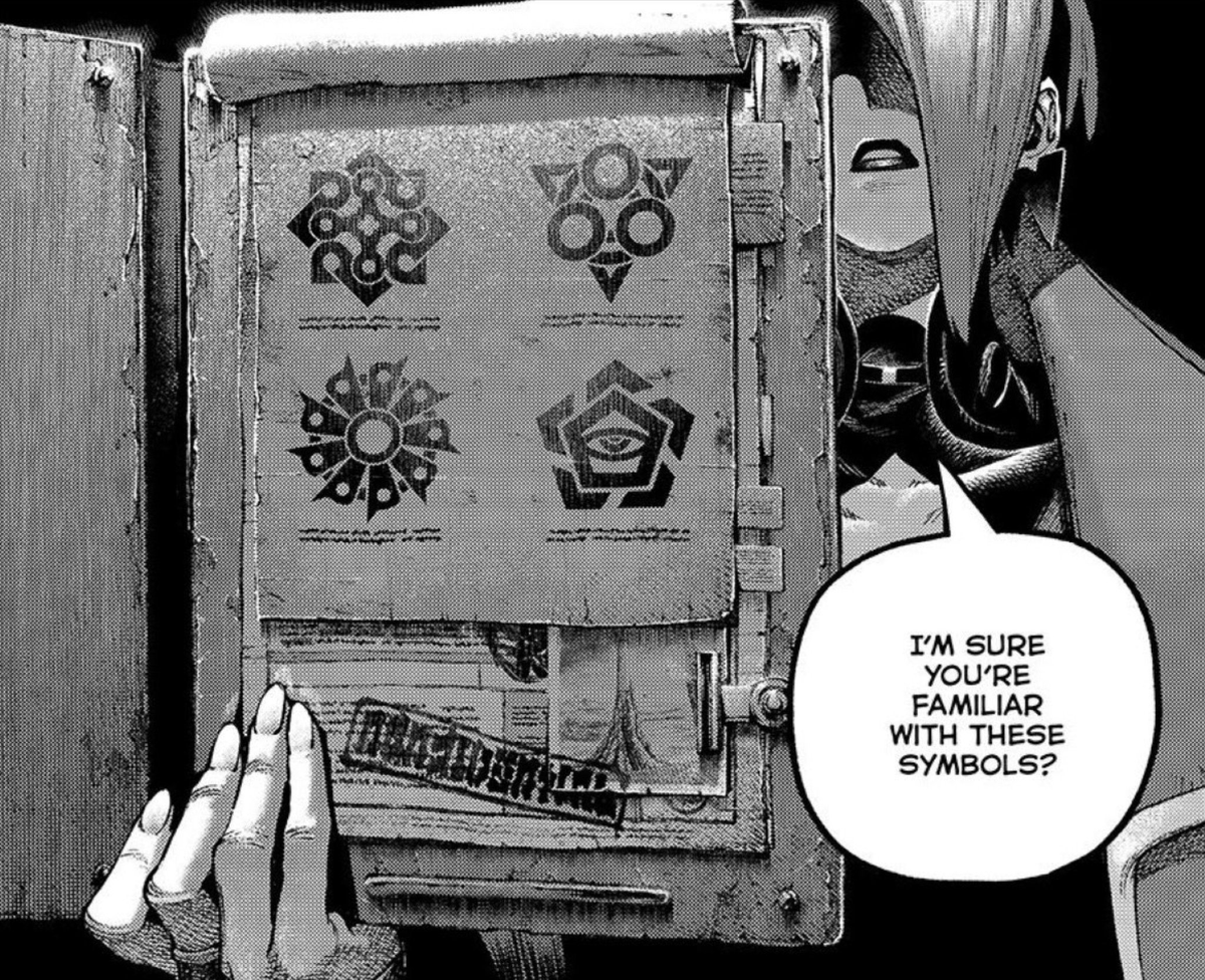 TRAVOLTACUSTOM's tweet photo. #gachiakuta172
The first Hell Guard was named Ophelia Amne... The coat and symbol looking like flowers... Thinking of another Ophelia... https://t.co/X2UCI3SSsJ