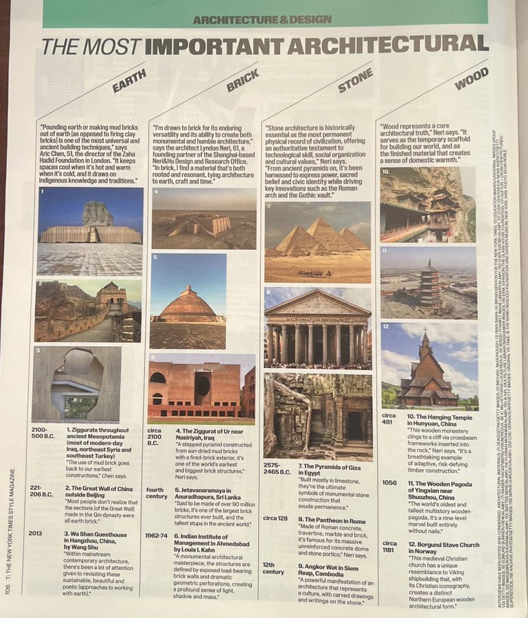 _McDonugh's tweet photo. Fun one — a photo I took of the Great Wall back in 2012 ran in the NYT’s T Magazine this weekend, in a feature on the most important architectural materials in history. Photography’s a hobby, so cool to see it in print.

Web version: https://t.co/ufBdPN8Rh0… https://t.co/Nt9CuARiO8