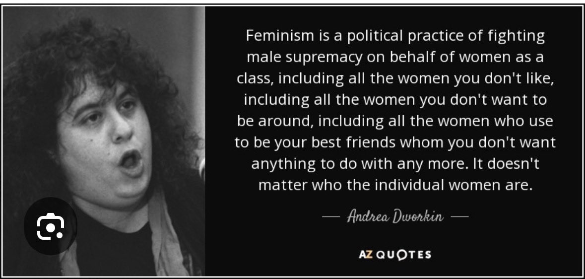 GussieGrips's tweet photo. “Some people hold right wing views therefore women need to give up rights to privacy, safety and dignity” is not an argument.  Women with right wing views, even views which are wholly objectionable, are also entitled to their rights.  

@AllisonMorris1 - go and read some Dworkin. https://t.co/4AgAlyNHkc