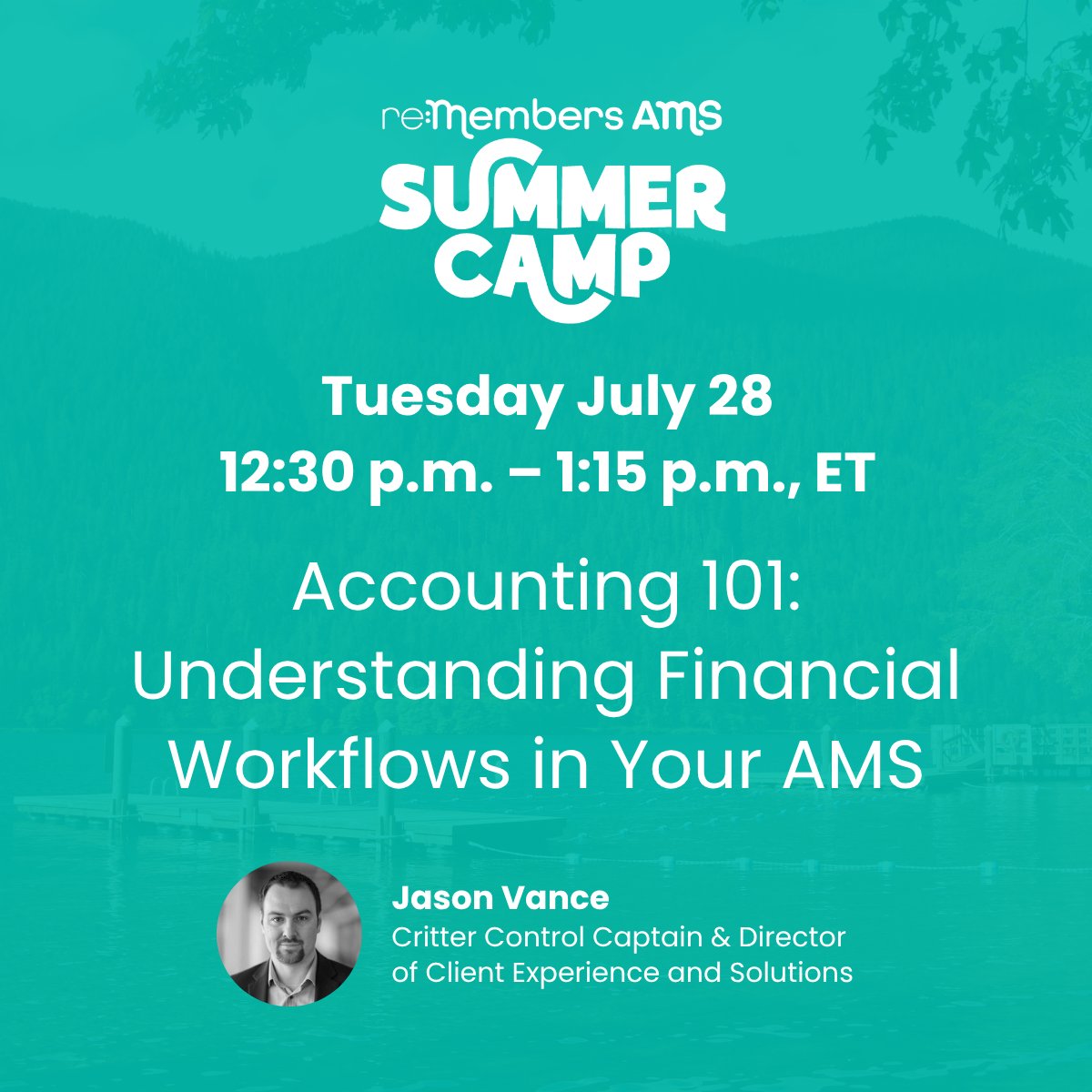 reMembers_Assn's tweet photo. 🏕️ Camp Day 2!

Coming up at 12:30 PM ET: Accounting 101. Get the basics on transactions, financial data structure, exports, batches, &amp; revenue recognition.

Login: https://t.co/9y88FwEkKL
Full Schedule: https://t.co/Dy2c4vzROE
#AMS #Accounting #reMembers https://t.co/yDA8NsbaHF