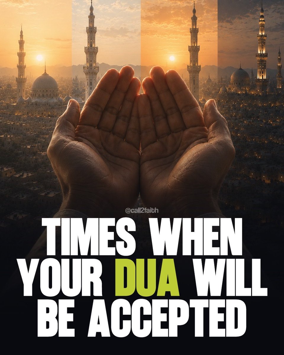 AlHuda247's tweet photo. Times When your Du'a Will Be Accepted 

THREAD https://t.co/aCSjMXMvqk