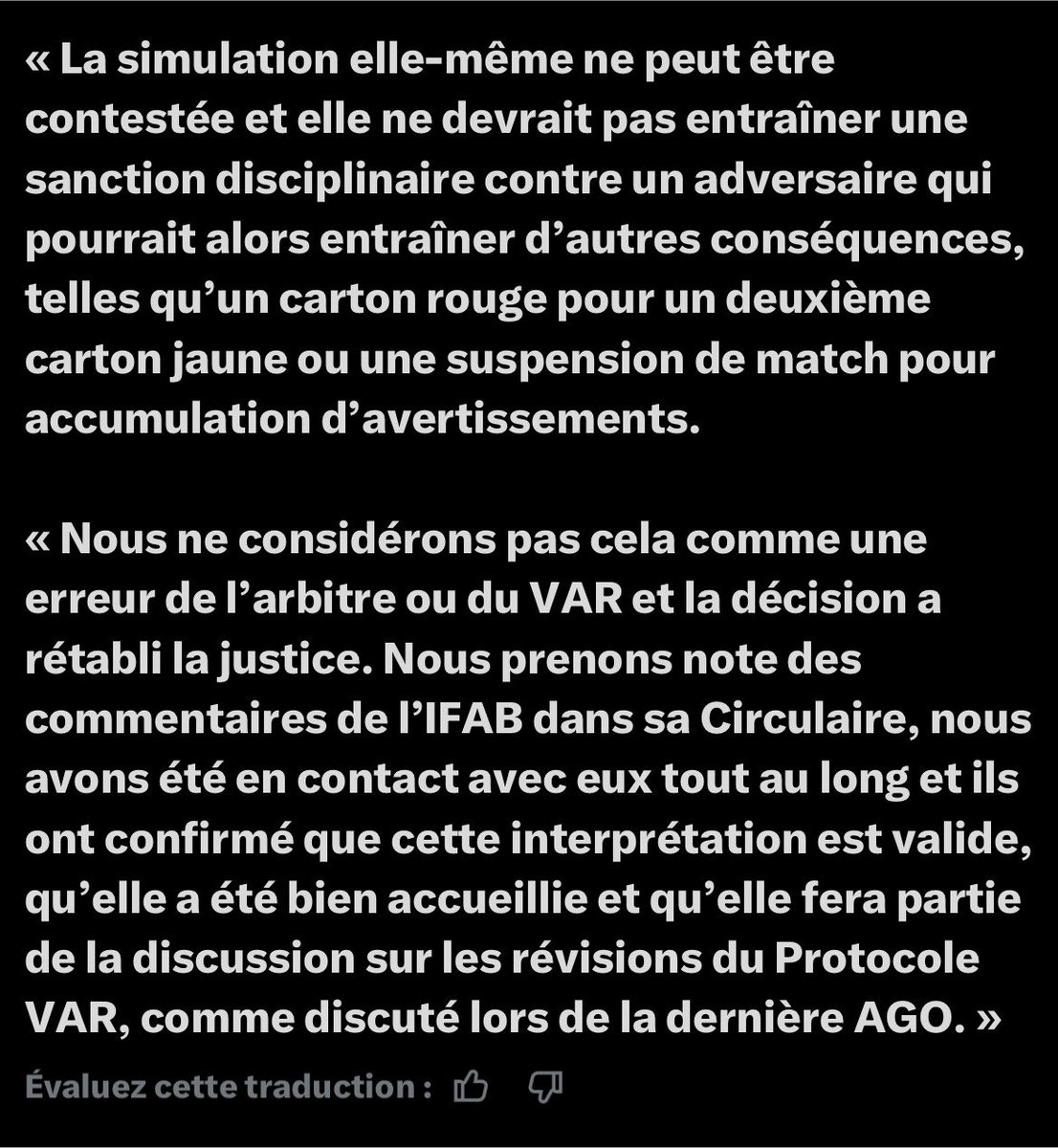 sergetrevorr's tweet photo. Actufoot toujours entrain de mentir sur les Argentins mdrrrrr voici ce que la FIFA à OFFICIELLEMENT dis :

« NOUS NE CONSIDÉRONS PAS CELA COMME UNE ERREUR DE LA VAR ET LA DÉCISION RÉTABLIE LA JUSTICE » donc carton rouge mérité  mdrrrrr bandes de menteurs .@ActuFoot_ .@lequipe https://t.co/fsllzSThzE