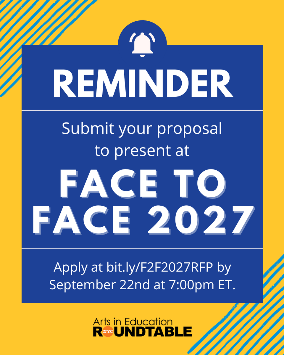 nycaier's tweet photo. Don't forget! The Roundtable is currently accepting RFPs for Face to Face 2027. This year's hybrid conference will take place from March 30 - April 29, 2027. All presenters are offered a $100 honorarium and full conference registration. Learn more at https://t.co/9AfZwPksXs. https://t.co/Wf85u5qni7