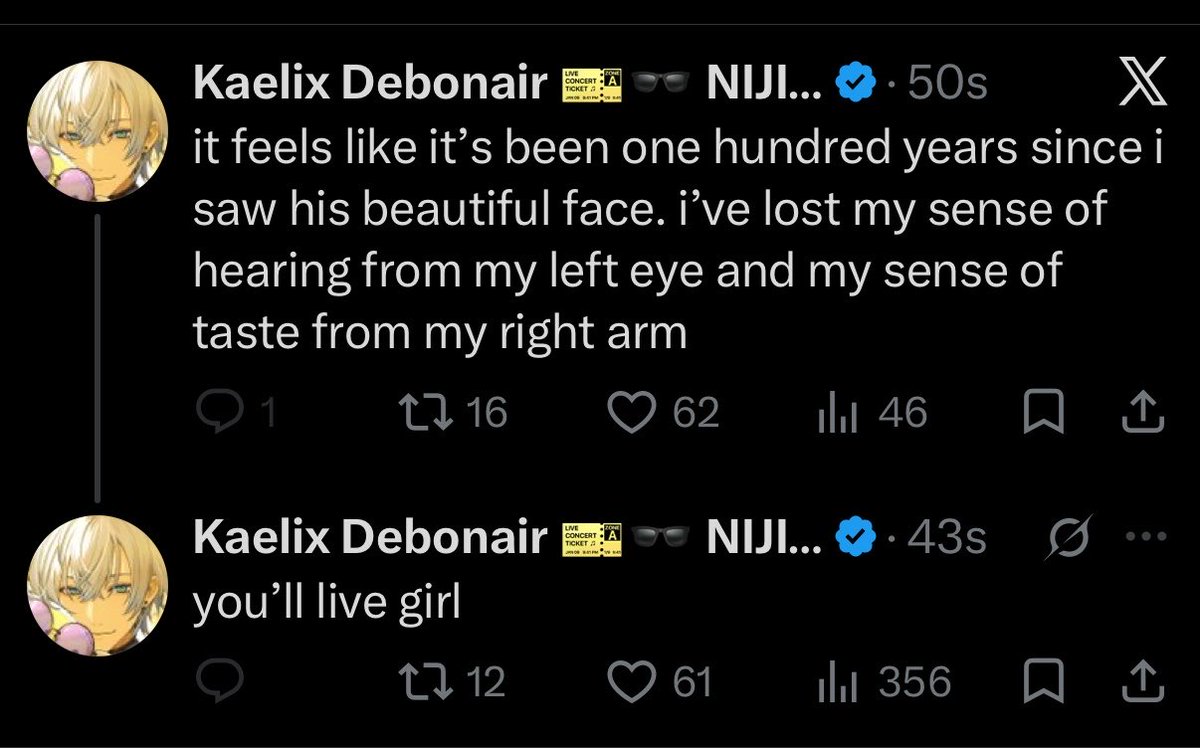 satoruzai's tweet photo. “you’ll live girl” is killing me HES SO FUNNY https://t.co/taZqZsmUoN