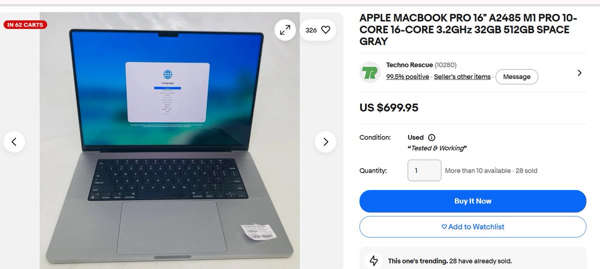 _jidong3's tweet photo. Get a perfectly working US used apple macbook at affordable price.

Product below👇👇
Price: 1,050,000 https://t.co/YcNm2OGazH