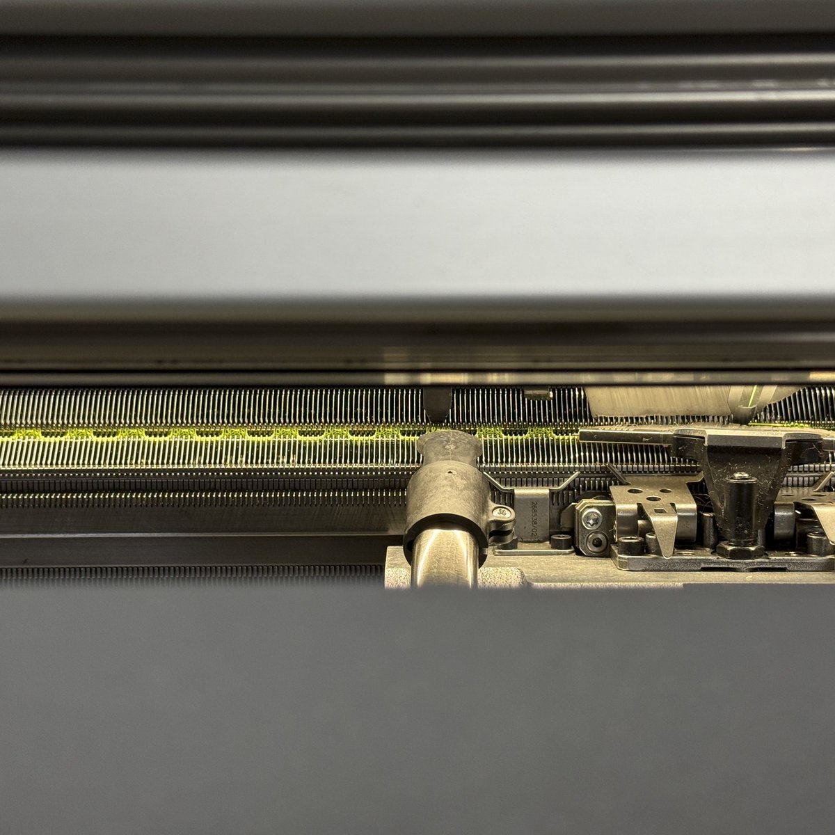 StudioKMD's tweet photo. From the knitter's perspective.

Working  with our in-house Stoll flat knitting machine enables real-time programming, sampling and refinement. This iterative workflow gives us precise control over knit structures and patterns while bringing development from concept to prototype. https://t.co/CBgwmW76Lv