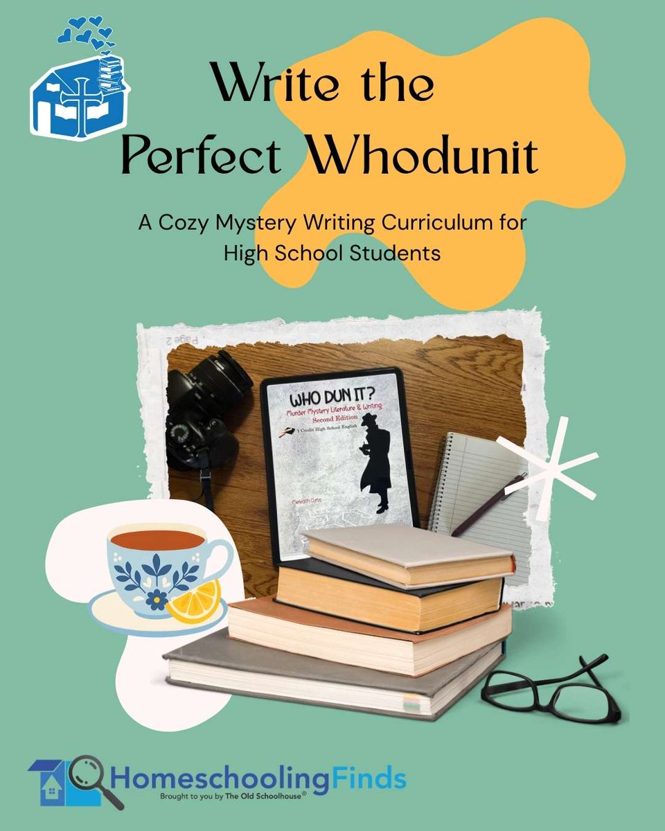 TOSMag's tweet photo. Struggling to find a high school writing curriculum your teen will actually enjoy?

Instead of another workbook full of disconnected assignments, this cozy mystery writing curriculum combines classic literature with creative writing. Students learn how to build suspense, plant clues, develop believable characters, and write their own original "whodunit" while earning high school English credit.

If your teen loves solving mysteries—or simply needs a fresh approach to writing—this literature-based course may be exactly what your homeschool needs.

Read the full evaluation and discover how mystery writing can transform writing from a chore into an adventure. https://t.co/XrmtfDUe34