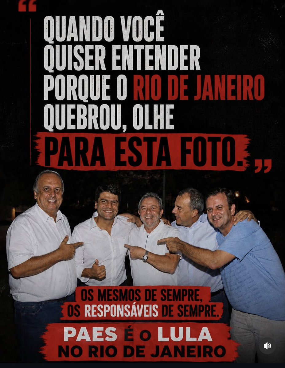 paulazanelli's tweet photo. Quer entender o CAOS que virou o 
Rio de Janeiro?
Olha bem para essa foto https://t.co/0gV4EVfJlm