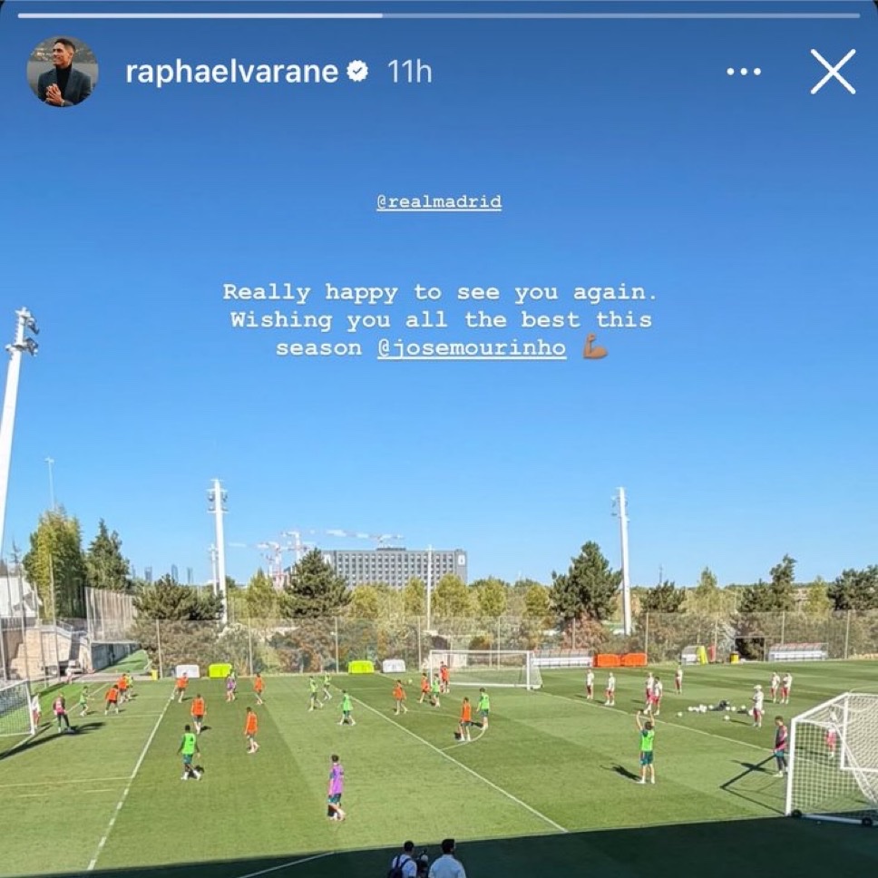 MadridXtra's tweet photo. 🤍🇫🇷 Varane on IG. https://t.co/3gnLKSDCxg