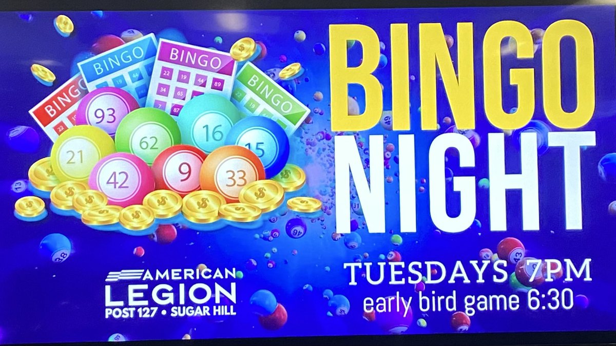 legionpost127's tweet photo. Tonight is your lucky Bingo!!! https://t.co/DOT9zK3iy6