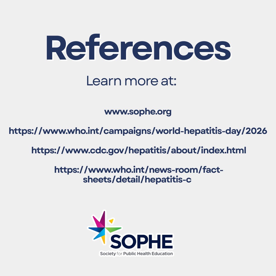 SOPHEtweets's tweet photo. Today – July 28th– is World Hepatitis Day. This day is observed to raise awareness about viral hepatitis, which is an inflammation of the liver which can cause severe liver disease or cancer.

💬 How can we reduce the stigma associated with hepatitis?

#WorldHepatitisDay #SOPHE https://t.co/2XbL2ReeKM